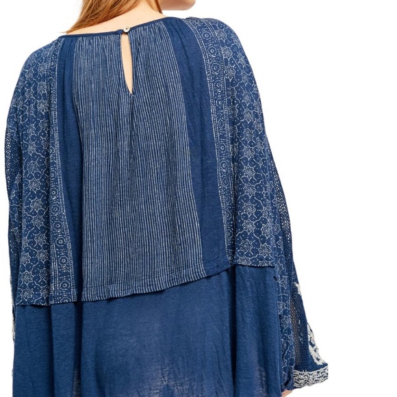 Free People Indigo Dreams Embroidered Tunic - Picture 3 of 7